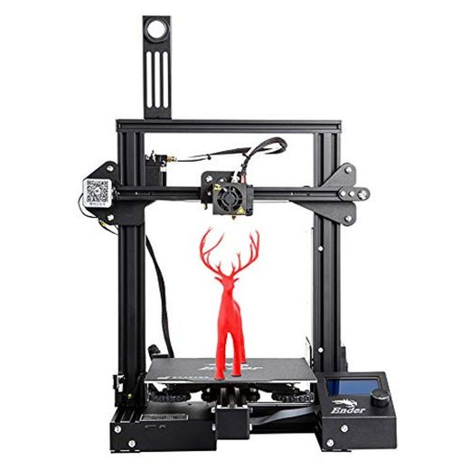 Impresora 3D Creality Ender 3 Pro instalada con MeanWell Power