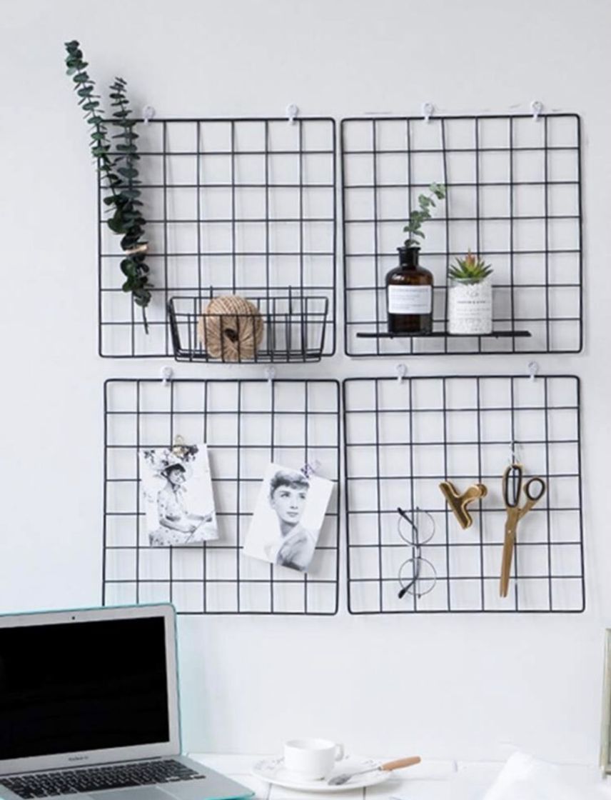 Moda 1pc Iron Grid Wall Hanging Decorative Rack | SHEIN EUR