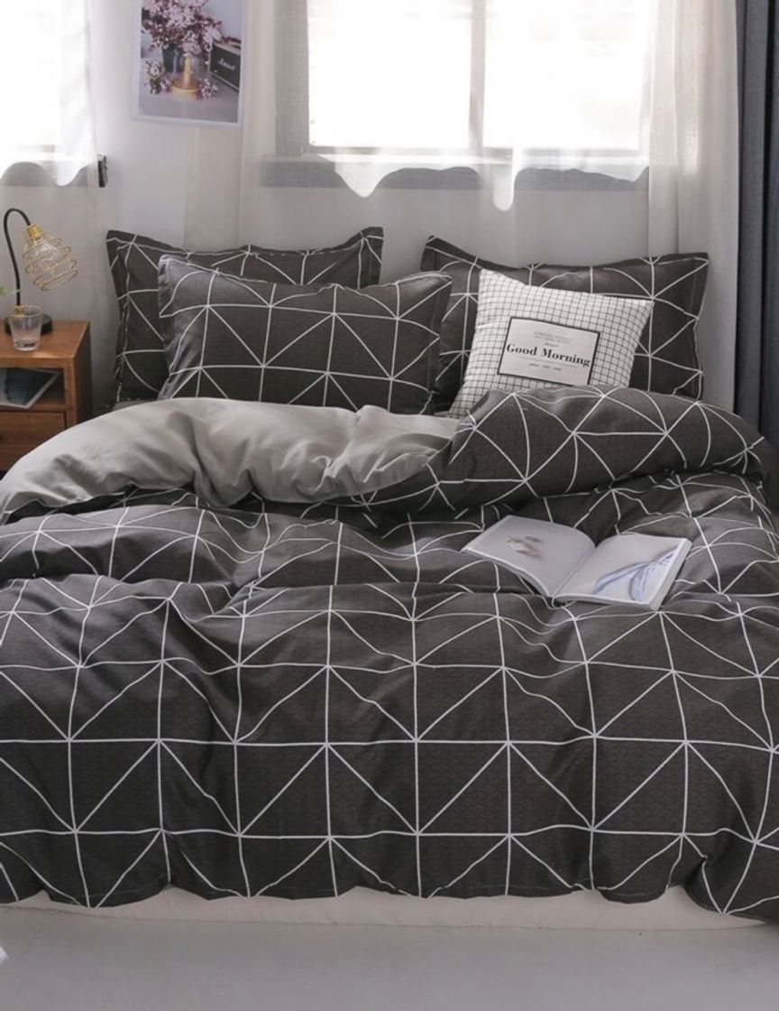 Fashion Geometric Pattern Bedding Set Without Filler | SHEIN USA