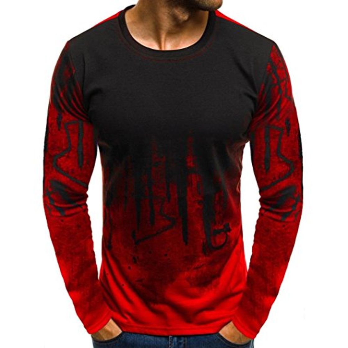 Moda JiaMeng Suéter de Hombre Invierno Manga Larga Suéter Casual Jersey de Punto