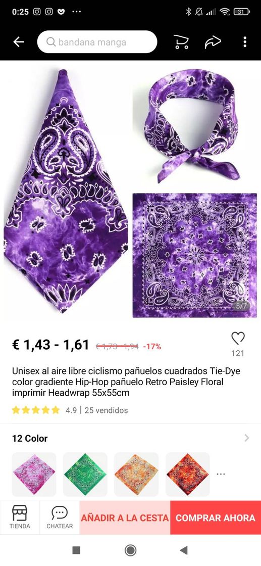 Producto BANDANA TIE DYE 😍