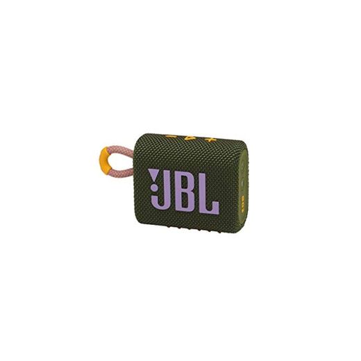 JBL GO 3 - Altavoz inalámbrico portátil con Bluetooth, resistente al agua