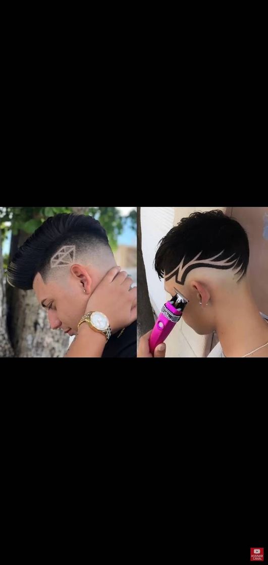 Fashion CORTES DE CABELO MASCULINO COM DESENHOS♂️