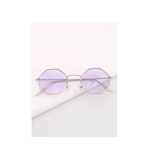 Óculos de sol com lentes lilás 