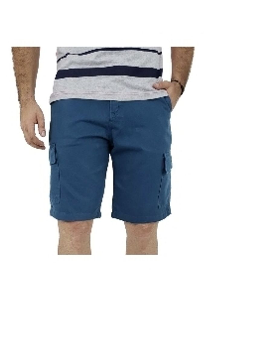 Social Bermuda Brim Azul Marinho 