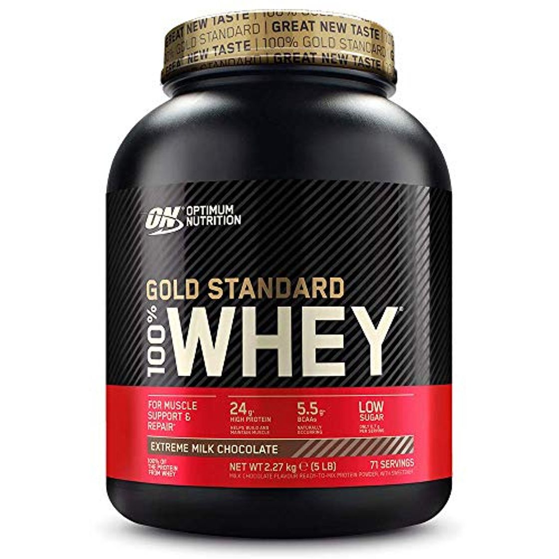 Social Optimum Nutrition ON Gold Standard 100% Whey Proteína en Polvo Suplementos Deportivos