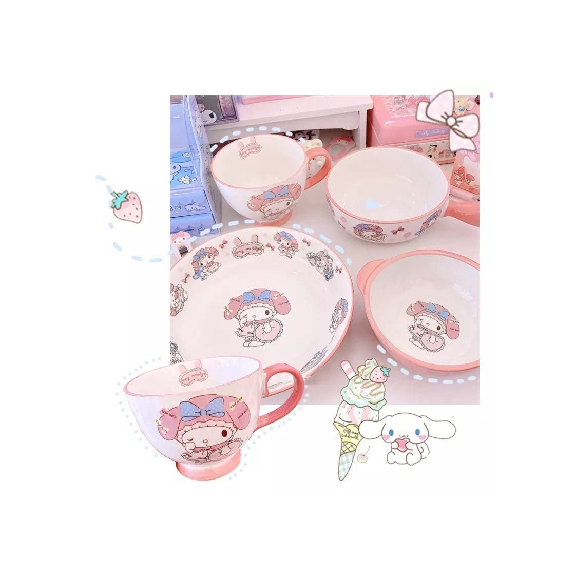 Product My melody cups and plates