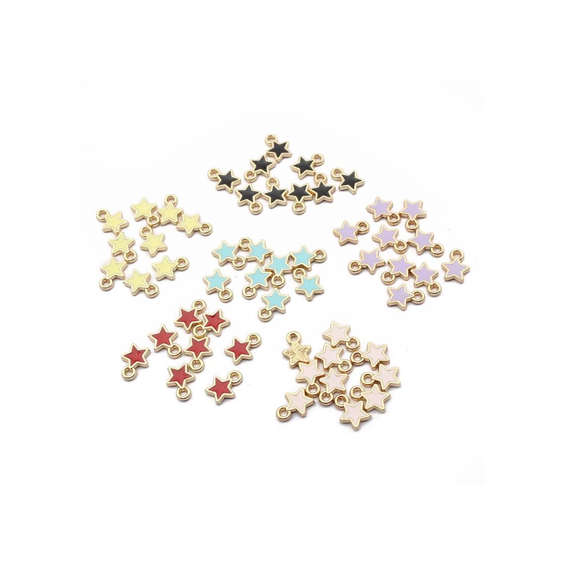 Social Small star charms