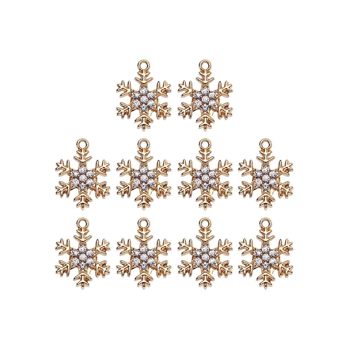 Products Gold and Silver snowflake charms