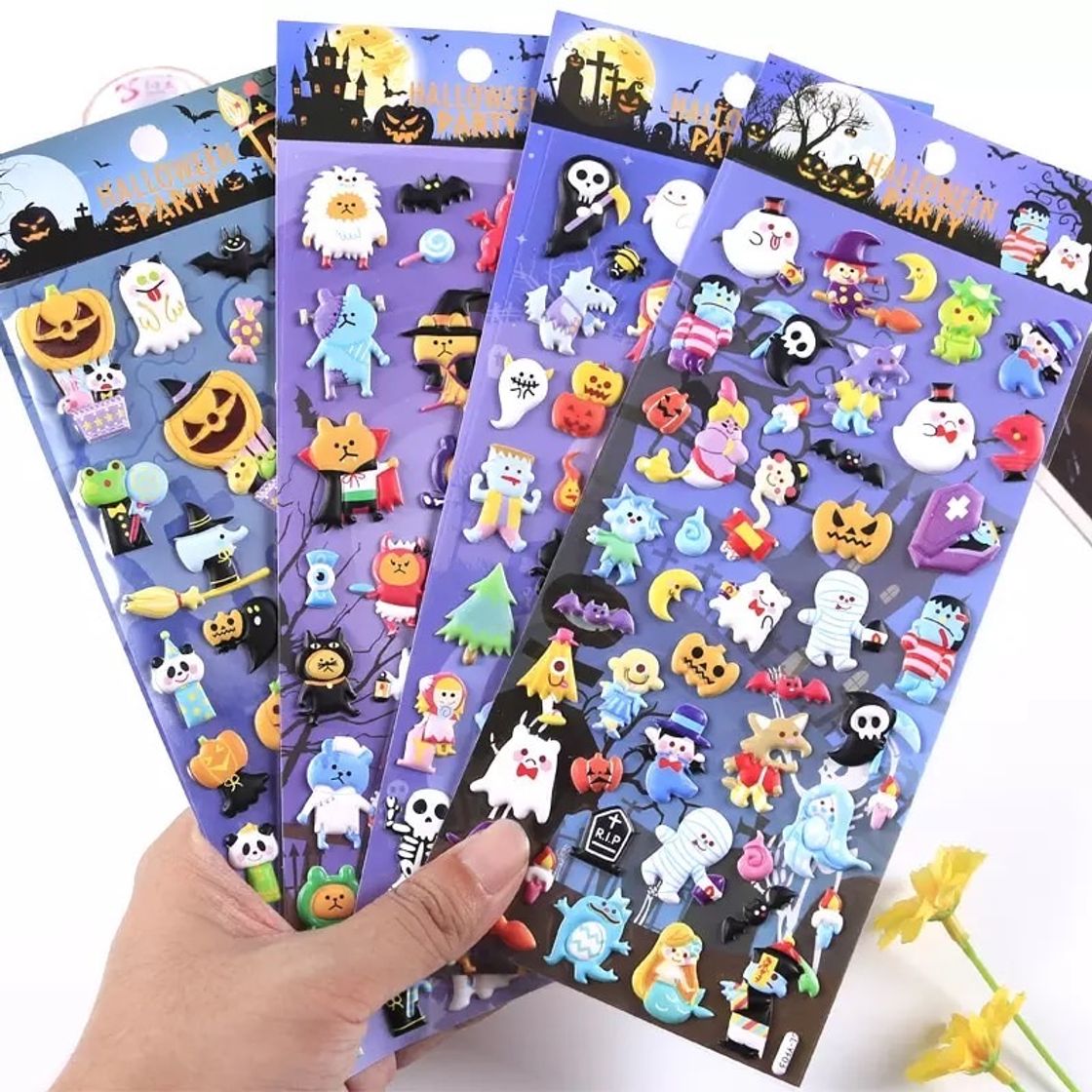 Fashion Halloween puffy stickers