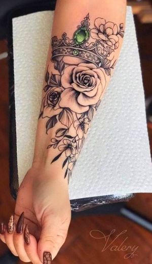 Rosas braço delicadas