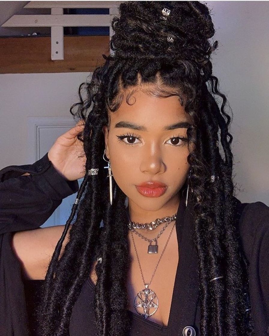 Fashion Faux Locs black🖤