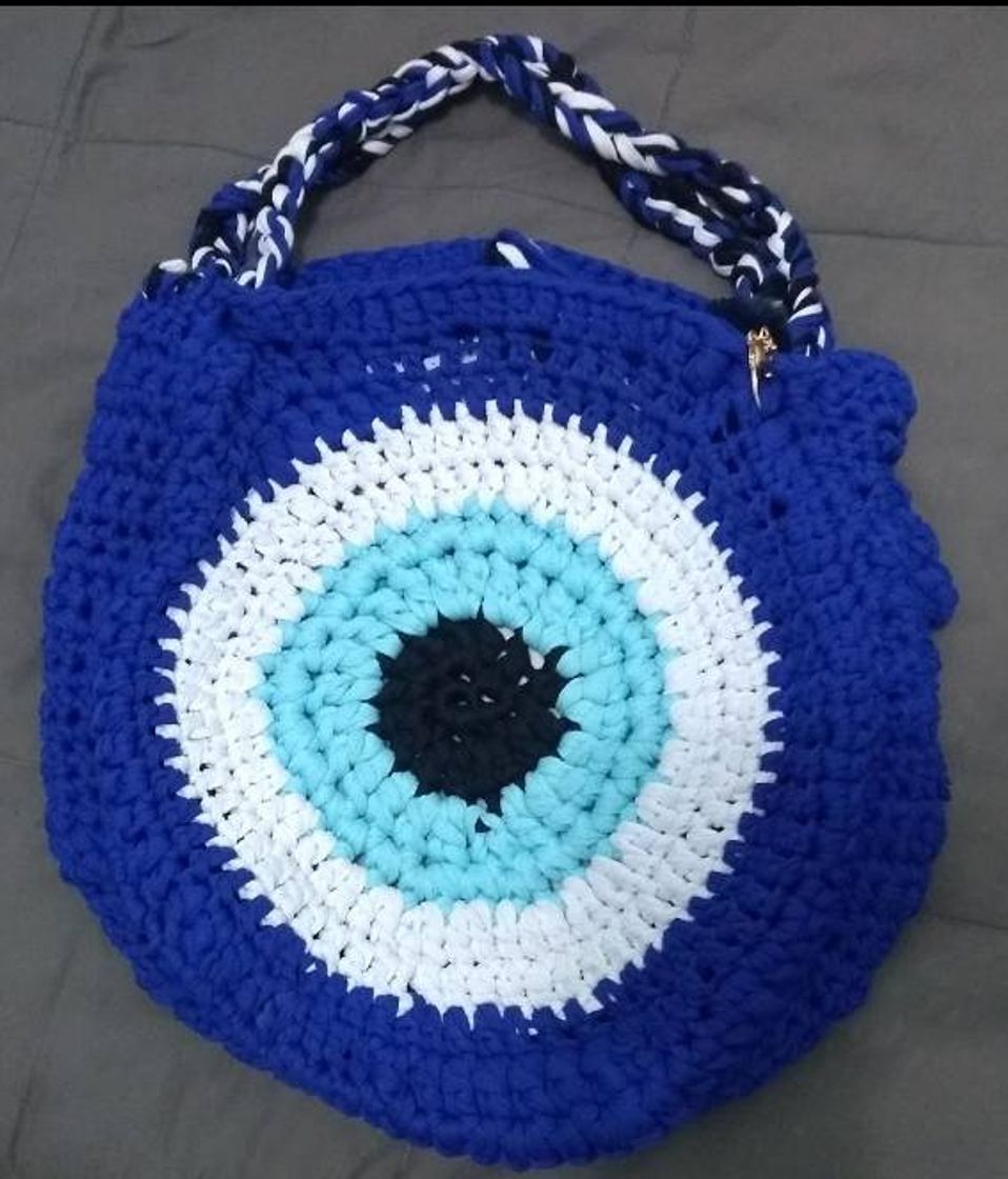 Moda Bolsa de crochê olho Grego.