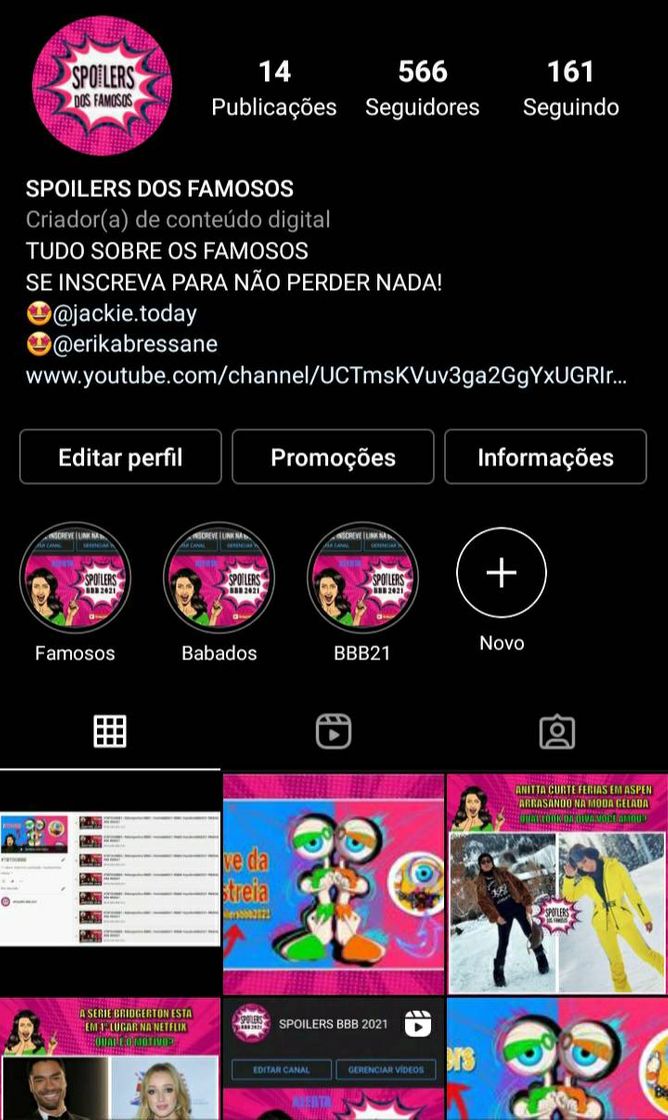 Moda Instagram do Spoilers do famosos