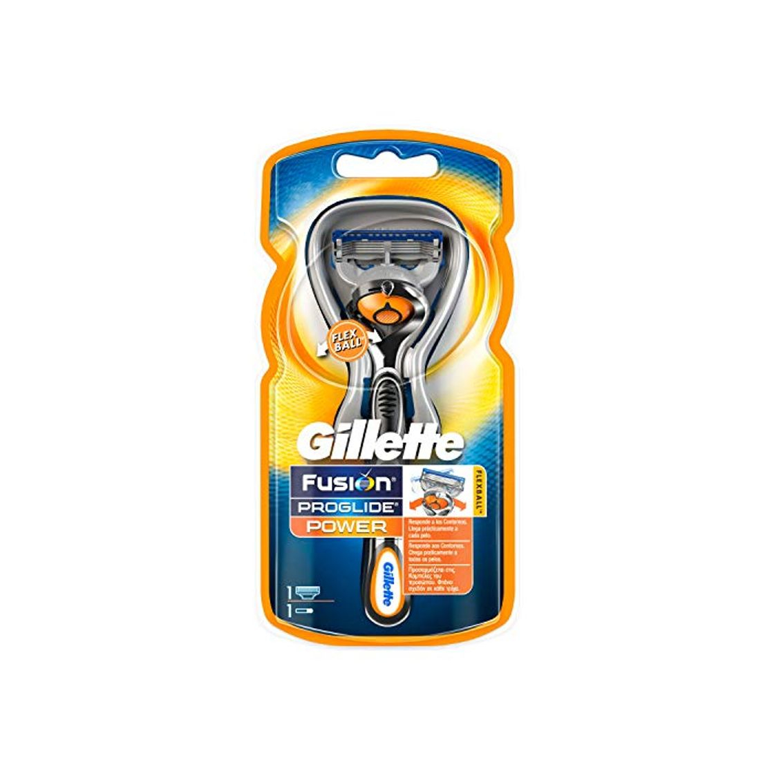 Belleza Gillette Fusion ProGlide Power Maquina de afeitar para hombre con Tecnología Flexball