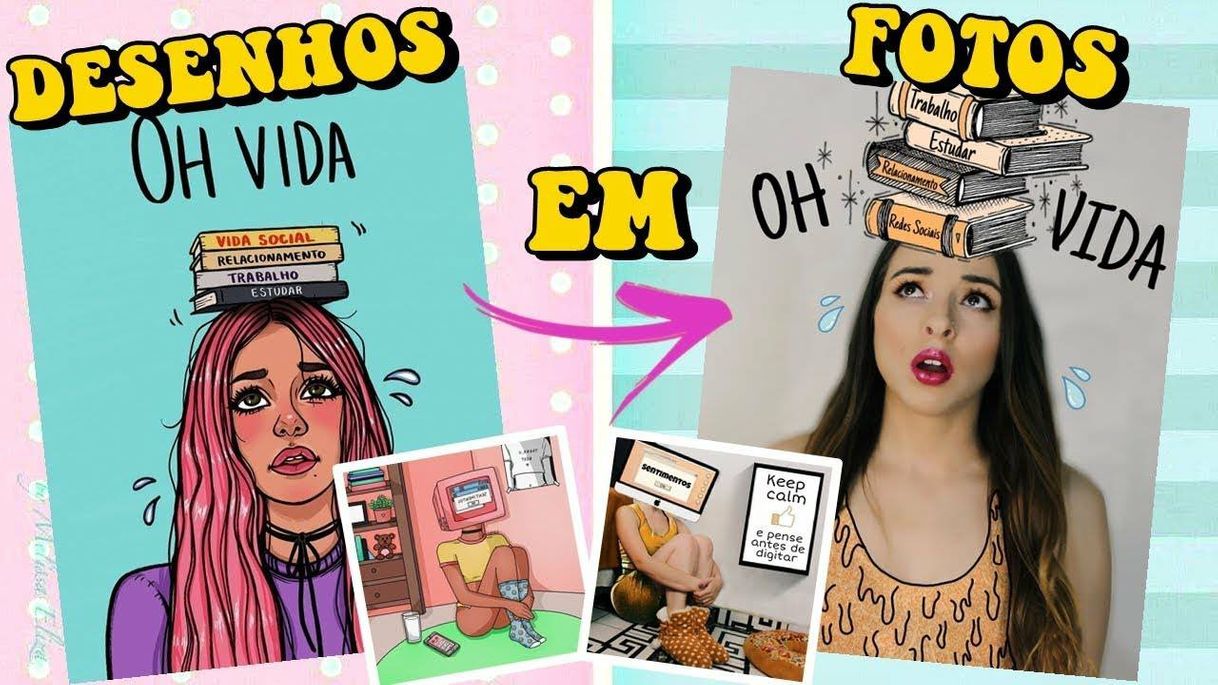 Moda Transformei desenhos em fotos