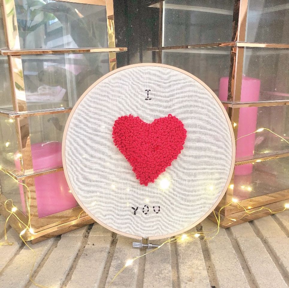 Moda Bordado punchline “I love you”