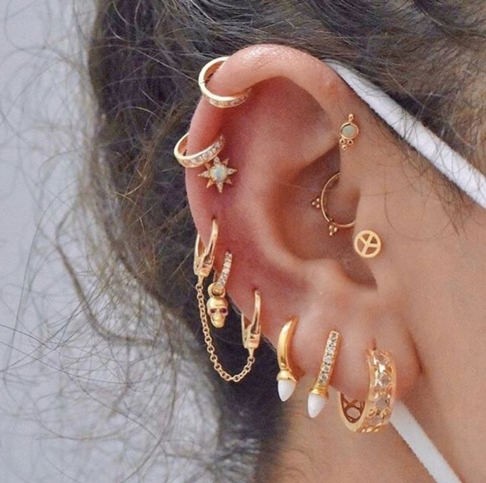 Moda Inspirações piercings 