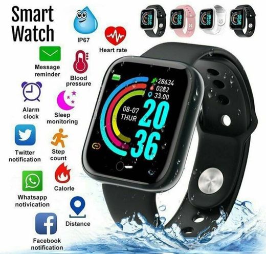 Y68 / D20 Smartwatch Prova D 'Gua / Bluetooth / Usb