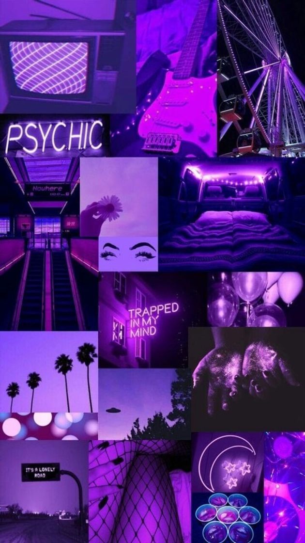 Moda PURPLE COLLAGE