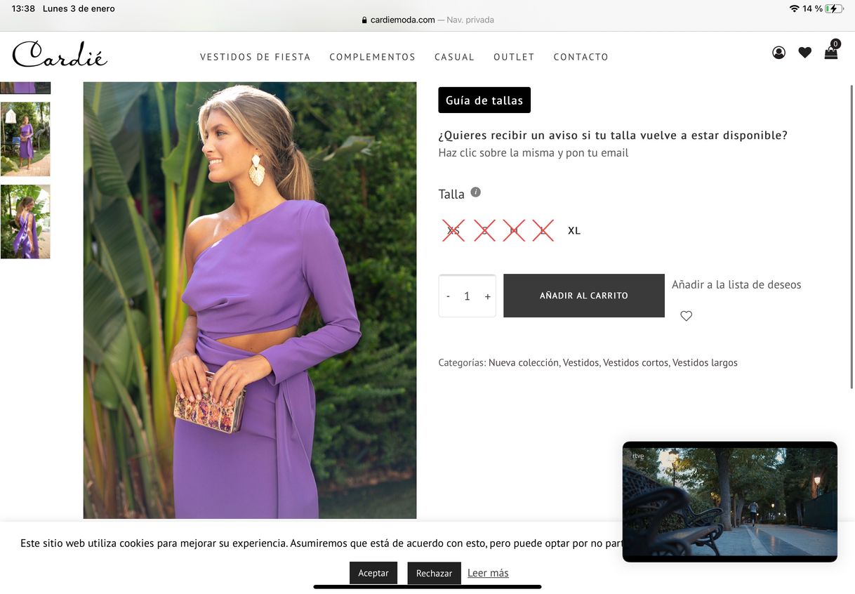 Fashion Vestido morado