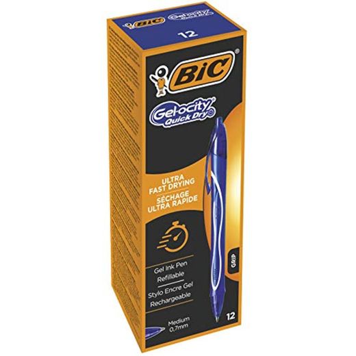 BIC Gel-ocity Quick Dry bolígrafos Tinta en Gel punta media