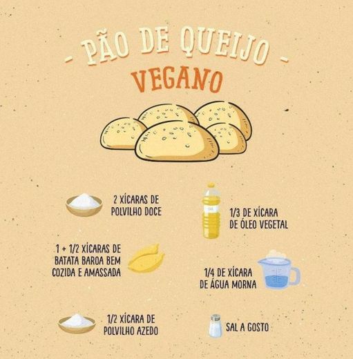 Pão de queijo vegano