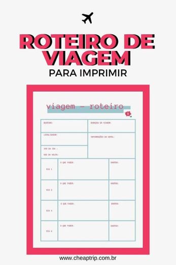 Roteiro de viagem