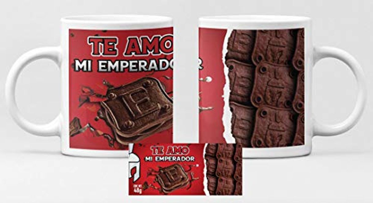 Elemento de la categoría hogar Taza divertida para parejas galletas emperador