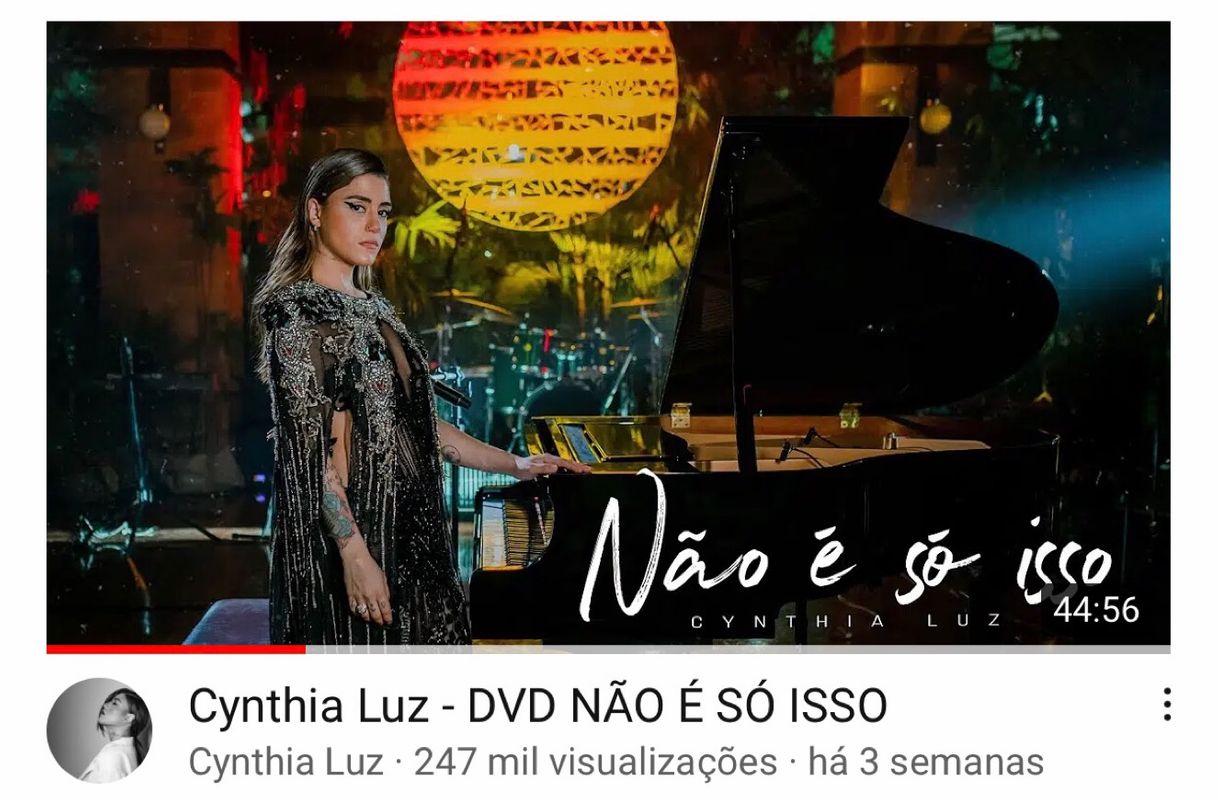 Music DVD “Não é só isso” - Cynthia Luz 