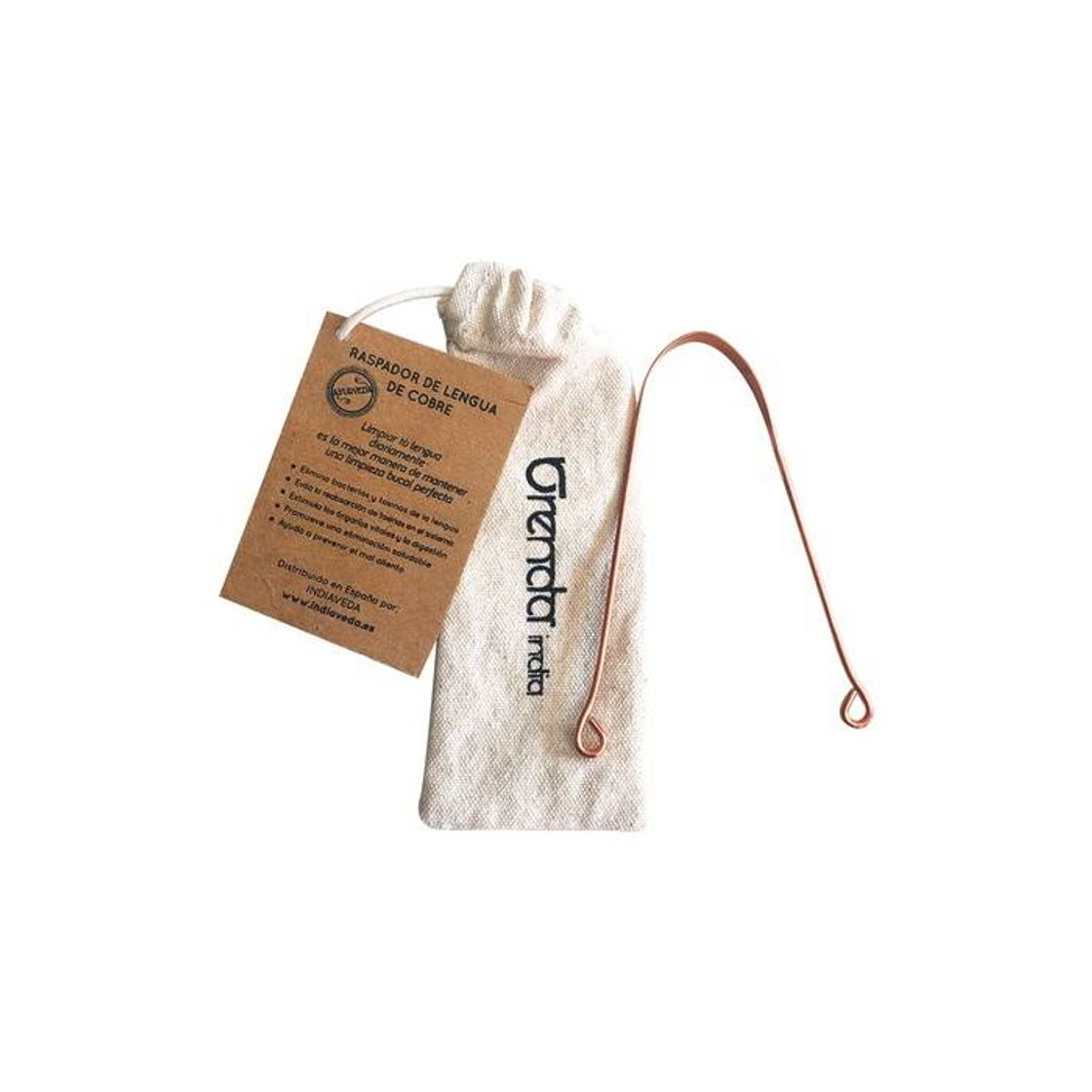 Products Comprar Raspador de Lengua Cobre Natural 1 unidad Orenda India