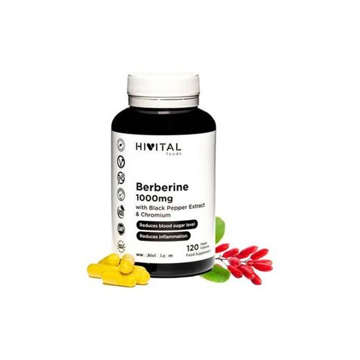 Comprar Berberina 1000 mg 120 cápsulas Hivital