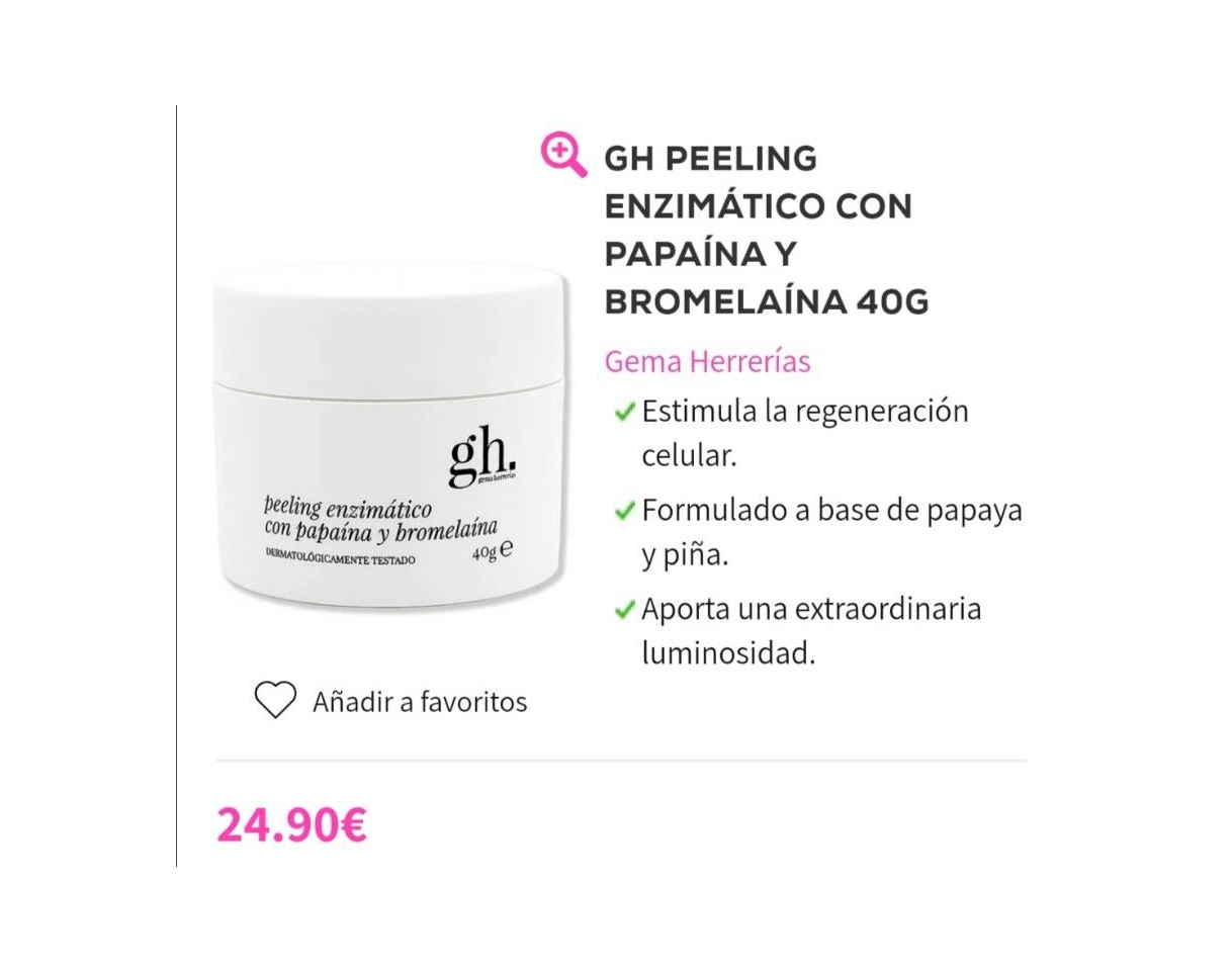 Producto Peeling enzimático 