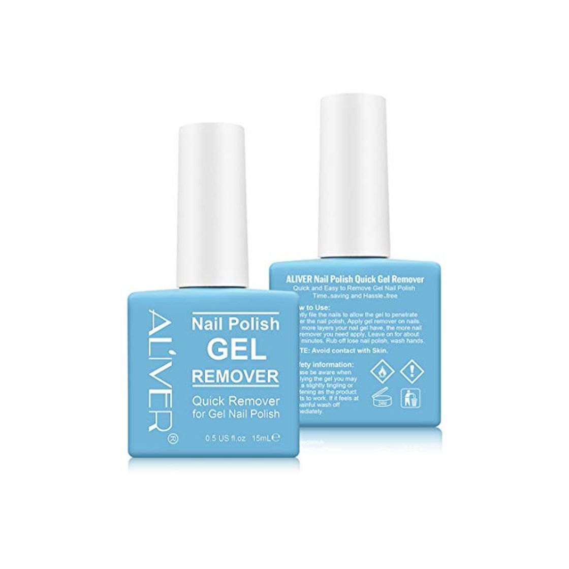 Productos Magic Nail Gel, 2 Piezas de Removedor de Esmalte de Uñas Mágico,