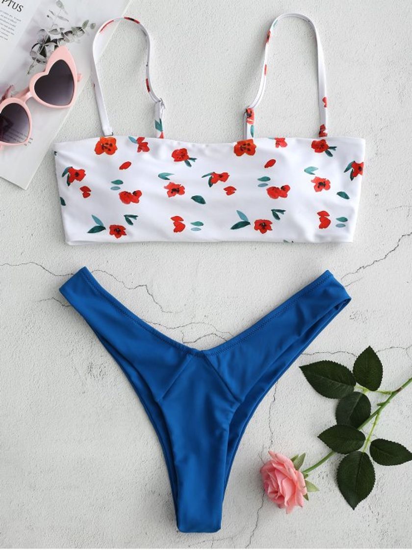 Social ZAFUL Mujer Sólido Tanga Corte Alto Bikini Conjuntos