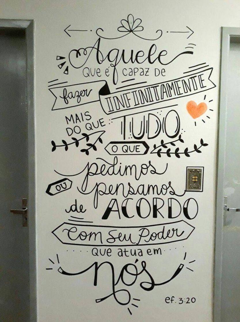 Moda Lettering na parede