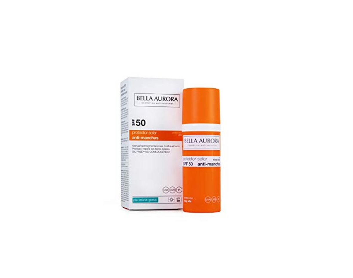 Social Bella Aurora Fluido Solar Facial Anti-Manchas 50 Hidratante para Piel Mixta o