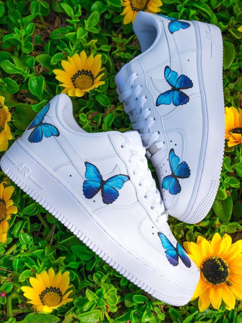 Moda Blue butterfly sneakers