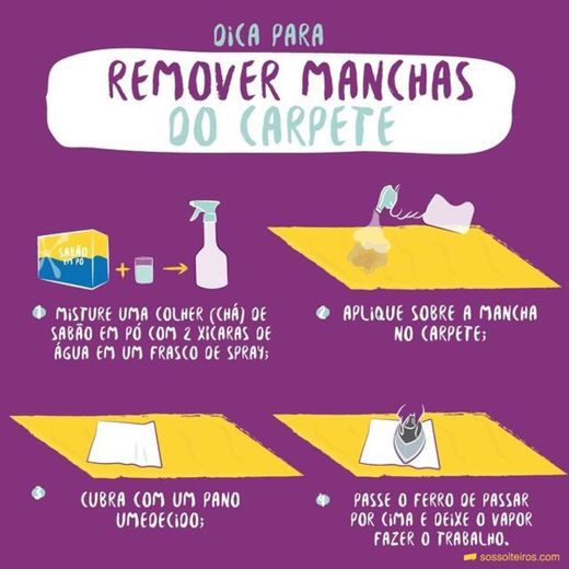 Remover manchas do carpete