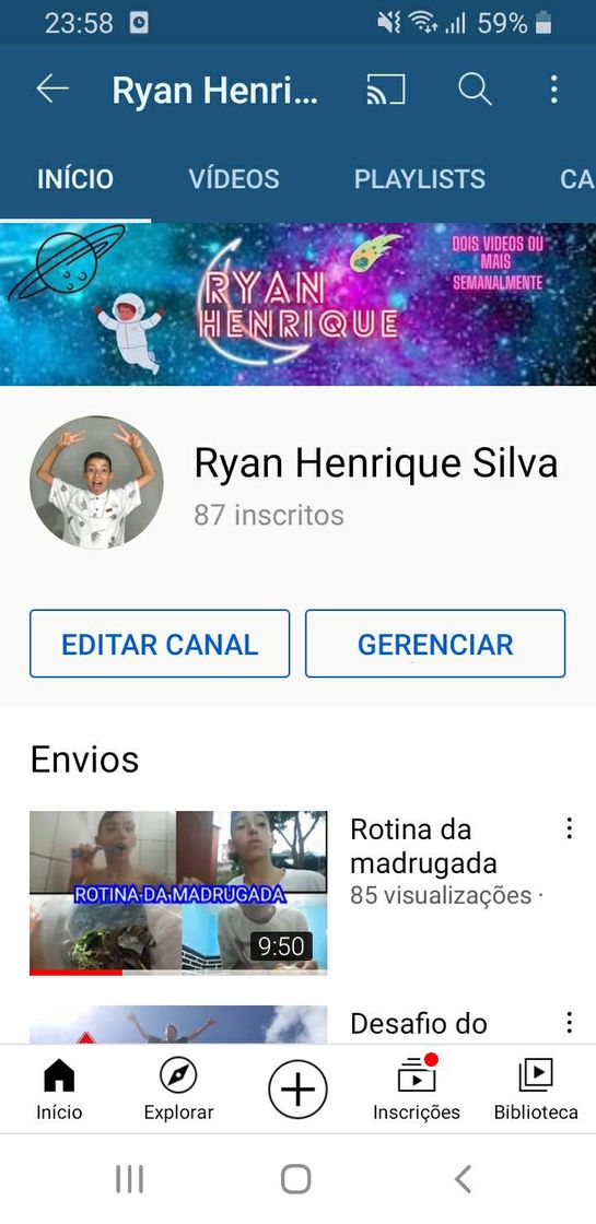 Moda Meu canal no YouTube 😍