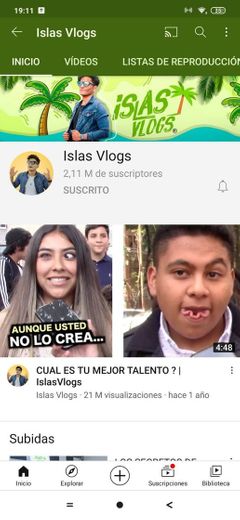 Islas Vlogs, canal de Youtube de entretenimiento 👏😁