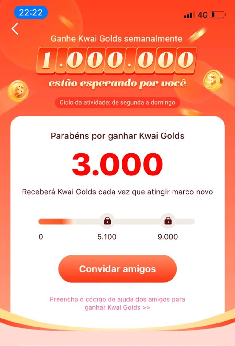 Moda Baixe o Kwai e use esse código Kwai808669999