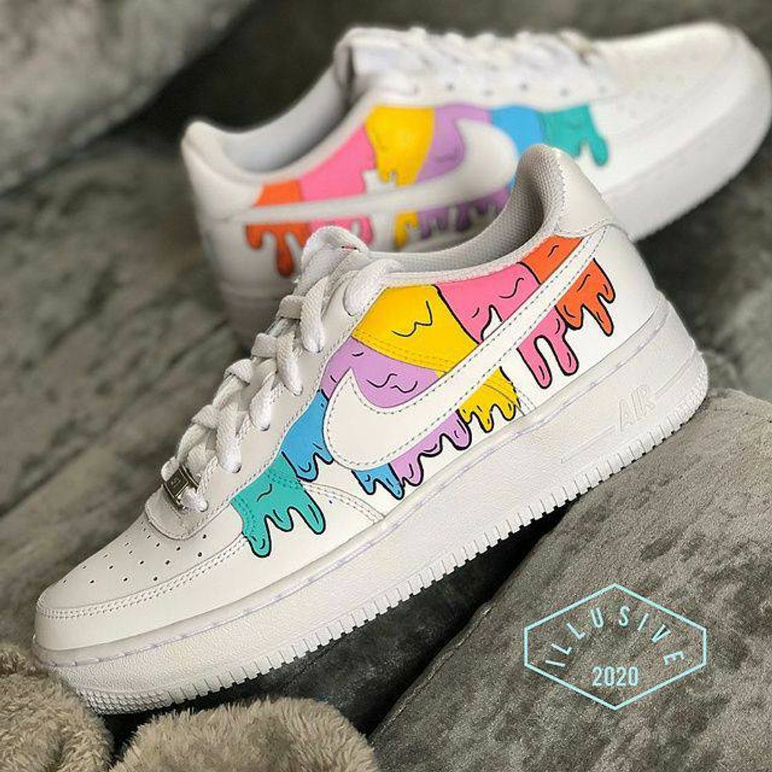 Moda Air force 1 personalizado arcoiris🌈