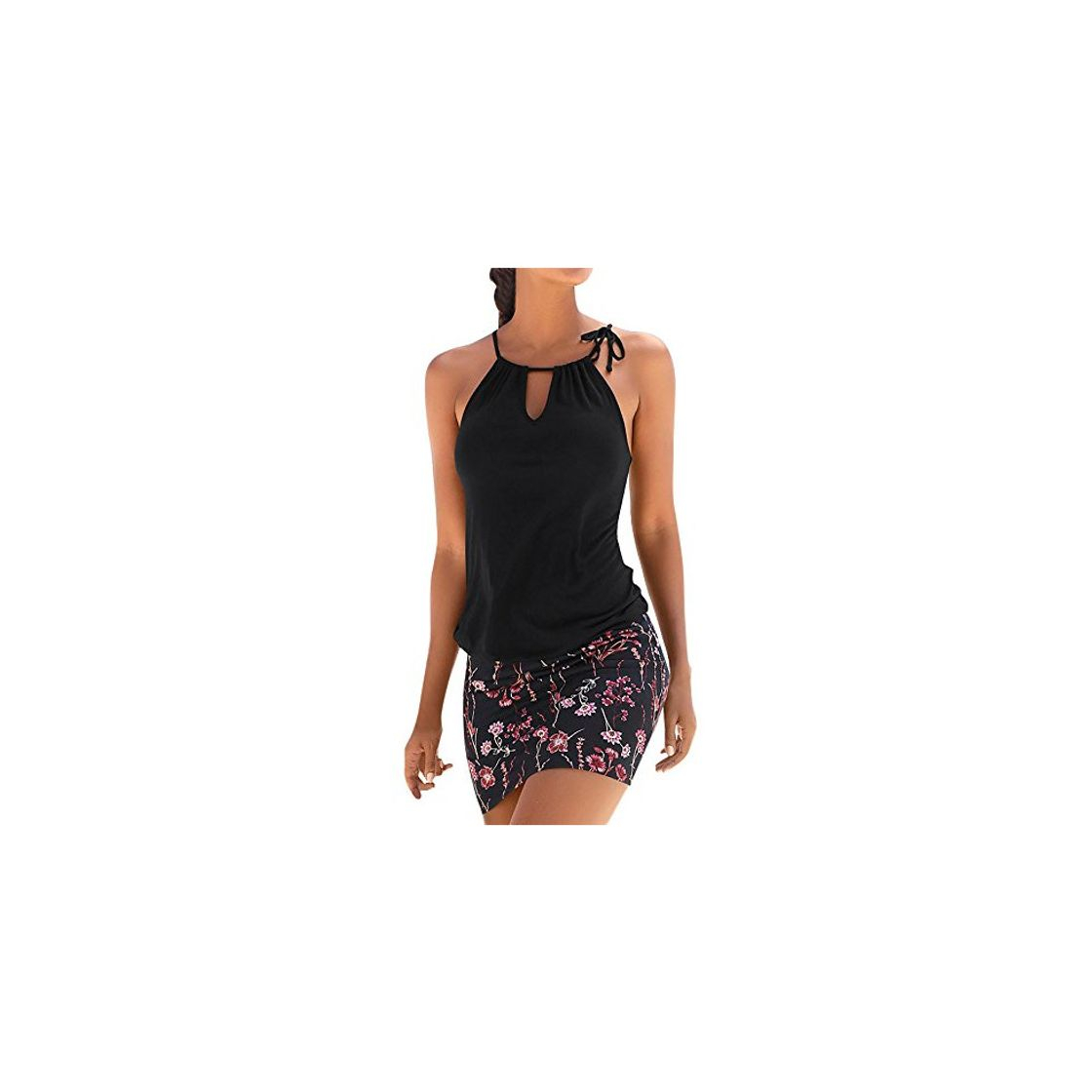Social Logobeing Ropa de Mujer Vestidos Falda Chaleco Vestido Mini Playa Sin Mangas