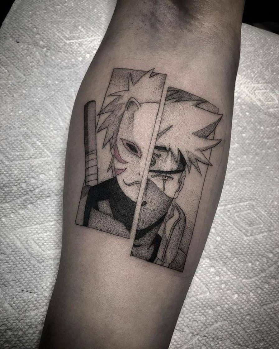 Moda Tatuagem Kakashi (Naruto)