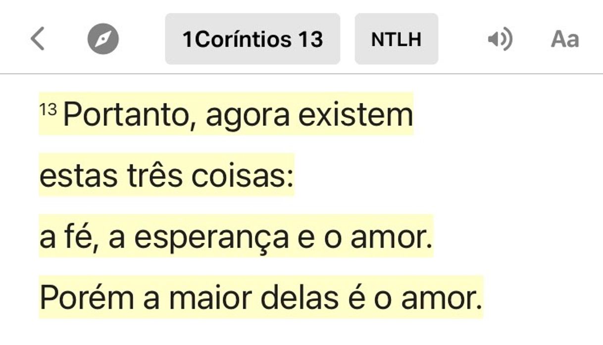 Moda 1 Coríntios 13:13