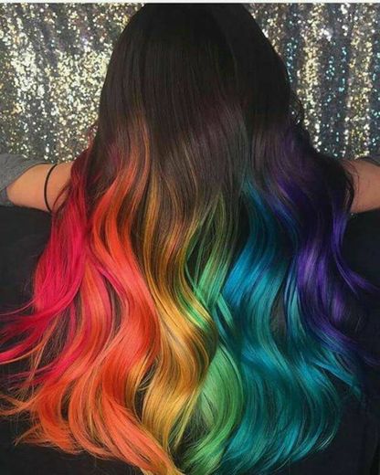 Cabelo arco-íris 🌈