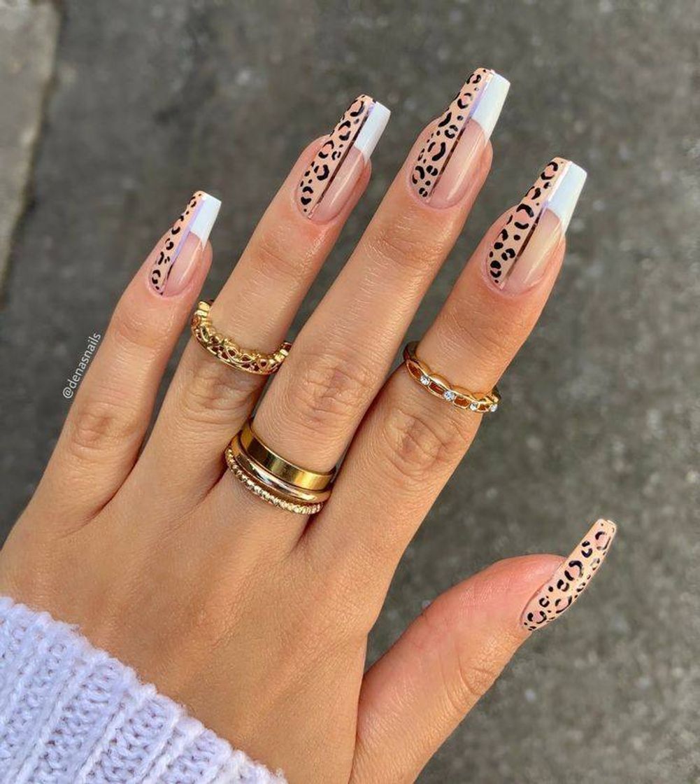 Moda Unhas animal print 