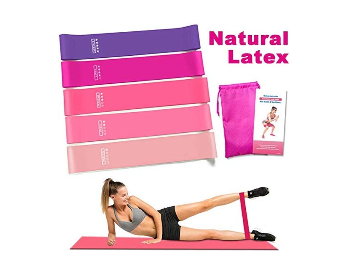 Social Rantizon Bandas Elasticas Fitness Elásticas de Resistencia con Guía de Ejercicios