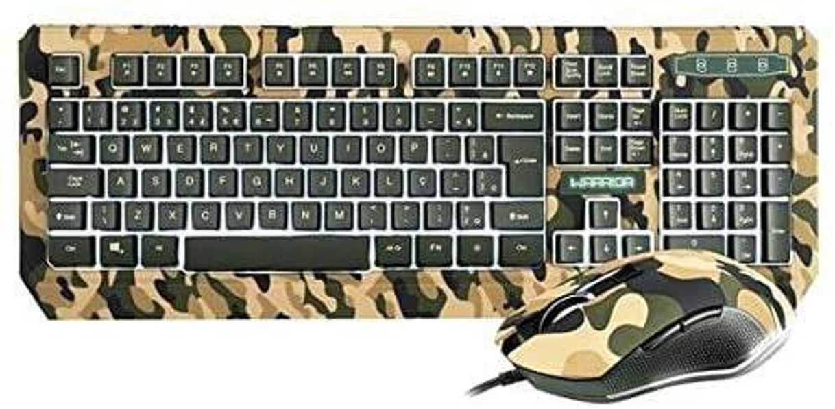 Moda Kit Teclado e Mouse Gamer Multilaser Warrior Kyler